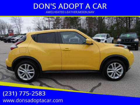 2016 Nissan JUKE for sale at DON'S ADOPT A CAR in Cadillac MI