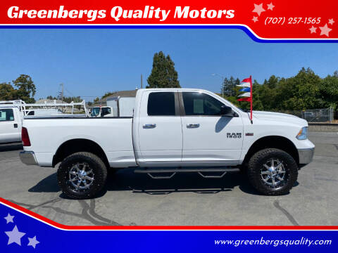 2015 RAM 1500 for sale at Greenbergs Quality Motors in Napa CA