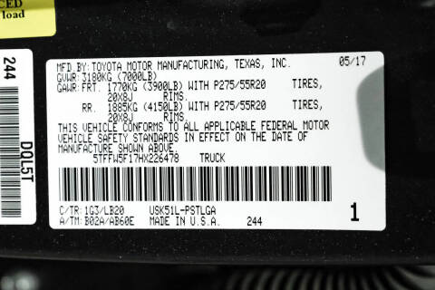 2017 Toyota Tundra Limited