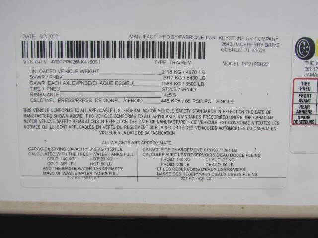 2022 Keystone RV PASSPORT 2