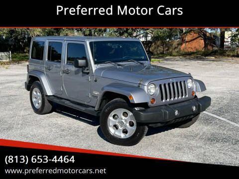 2013 Jeep Wrangler Unlimited for sale at Preferred Motor Cars in Valrico FL
