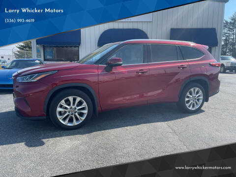 2022 Toyota Highlander for sale at Larry Whicker Motors in Kernersville NC