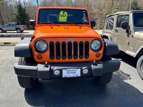 2012 Jeep Wrangler for sale at Route 4 Motors INC in Epsom NH