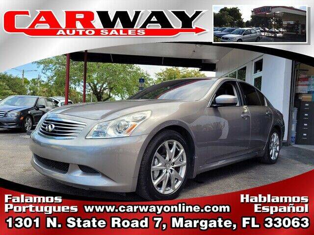 2009 Infiniti G37 Sedan for sale at CARWAY Auto Sales in Margate FL