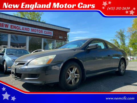 2007 Honda Accord for sale at New England Motor Cars in Springfield MA