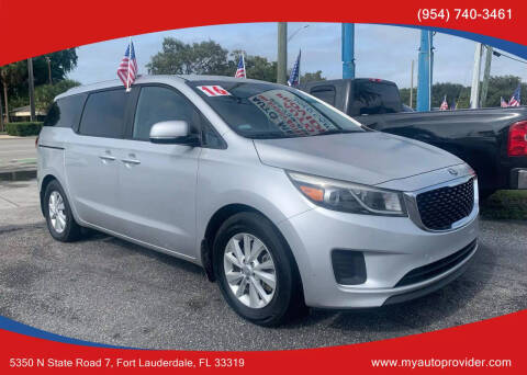 2016 Kia Sedona for sale at AUTO PROVIDER in Fort Lauderdale FL