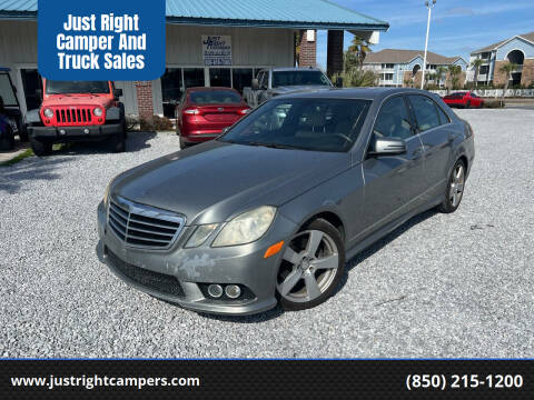 2010 Mercedes-Benz E-Class for sale at Just Right Camper And Truck Sales in Panama City FL