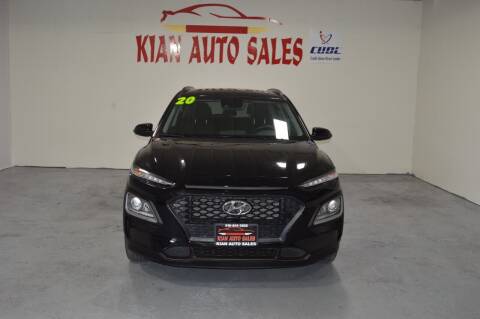 2020 Hyundai Kona for sale at Kian Auto Sales in Sacramento CA