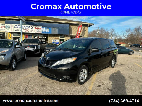 2012 Toyota Sienna for sale at Cromax Automotive in Ann Arbor MI