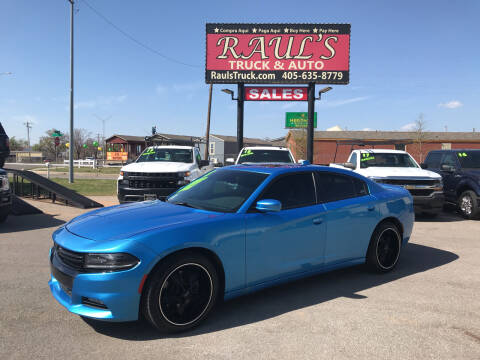 2015 Dodge Charger for sale at RAUL'S TRUCK & AUTO SALES, INC in Oklahoma City OK