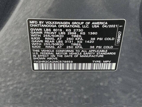 2021 Volkswagen Atlas