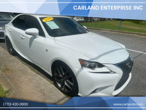 2014 Lexus IS 350 for sale at Carland Enterprise Inc in Marietta GA