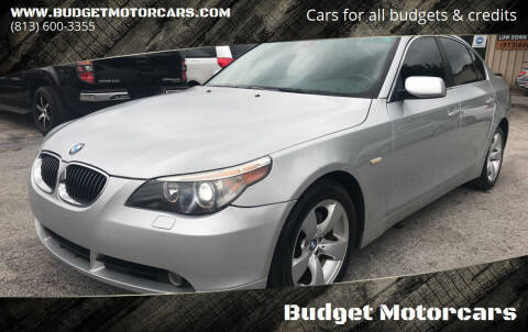 2007 BMW 5 Series for sale at Budget Motorcars in Tampa FL