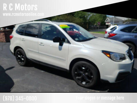 2018 Subaru Forester for sale at R C Motors in Lunenburg MA
