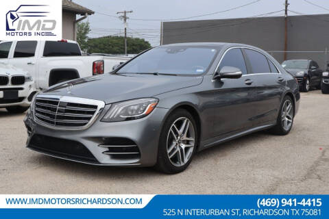 2018 Mercedes-Benz S-Class for sale at IMD Motors in Richardson TX