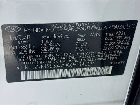 2019 Hyundai Santa Fe Limited 2.0T