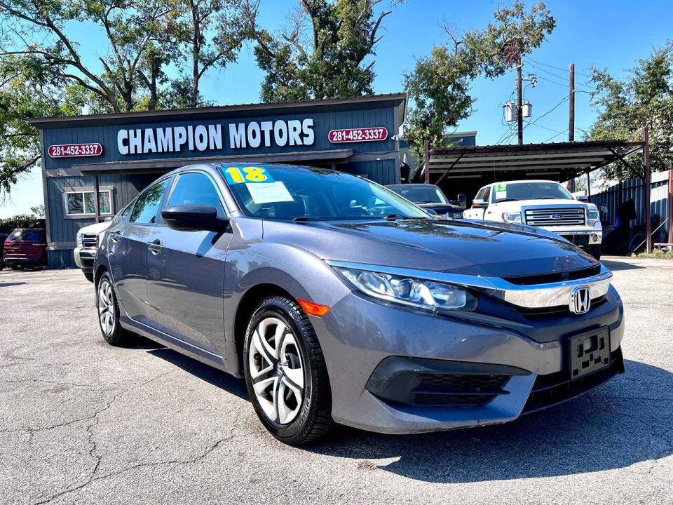 2018 Honda Civic for sale at Champion Motors in Channelview, TX