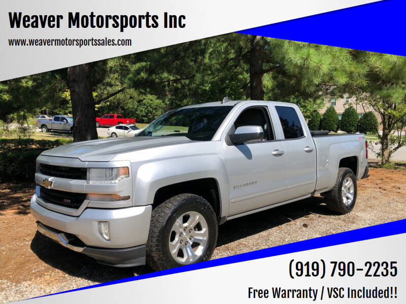 2016 Chevrolet Silverado 1500 for sale at Weaver Motorsports Inc in Cary NC
