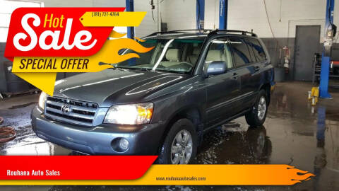 2004 Toyota Highlander for sale at Rouhana Auto Sales in Norwood MA