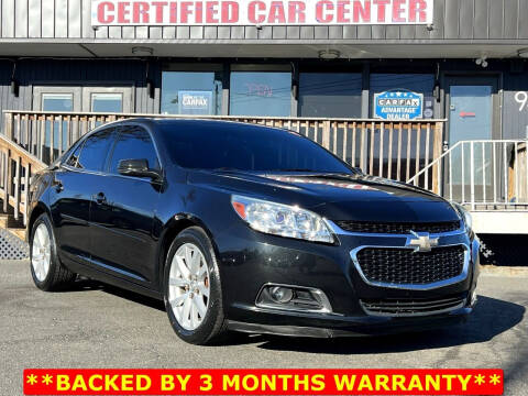 2015 Chevrolet Malibu for sale at CERTIFIED CAR CENTER in Fairfax VA