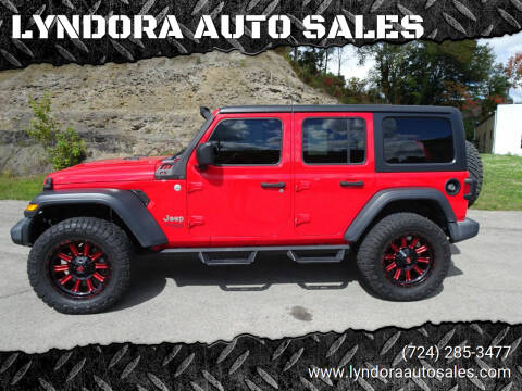 2019 Jeep Wrangler Unlimited for sale at LYNDORA AUTO SALES in Lyndora PA