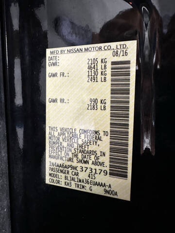 2017 Nissan Maxima 3.5 SR