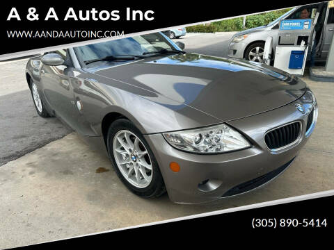 2005 BMW Z4 for sale at A & A Autos Inc in Homestead FL