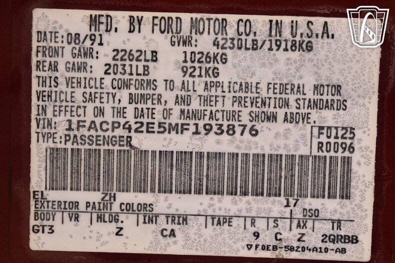 1991 Ford Mustang GT