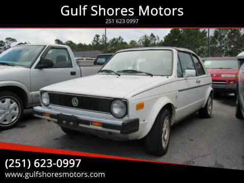 1987 Volkswagen Cabriolet for sale at Gulf Shores Motors in Gulf Shores AL