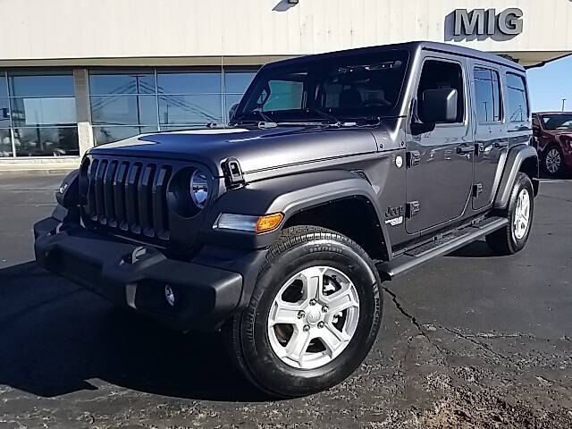 Used 2021 Jeep Wrangler Unlimited Sport S with VIN 1C4HJXDN8MW737044 for sale in Bellefontaine, OH