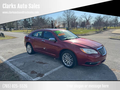 2011 Chrysler 200 for sale at Clarks Auto Sales in Connersville IN