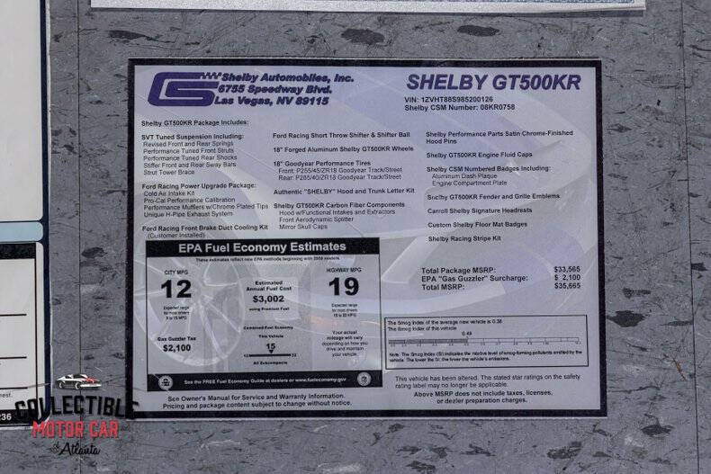 2008 Ford Shelby GT500