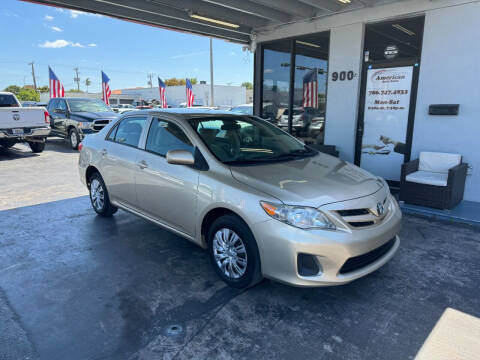 2013 Toyota Corolla for sale at American Auto Sales in Hialeah FL