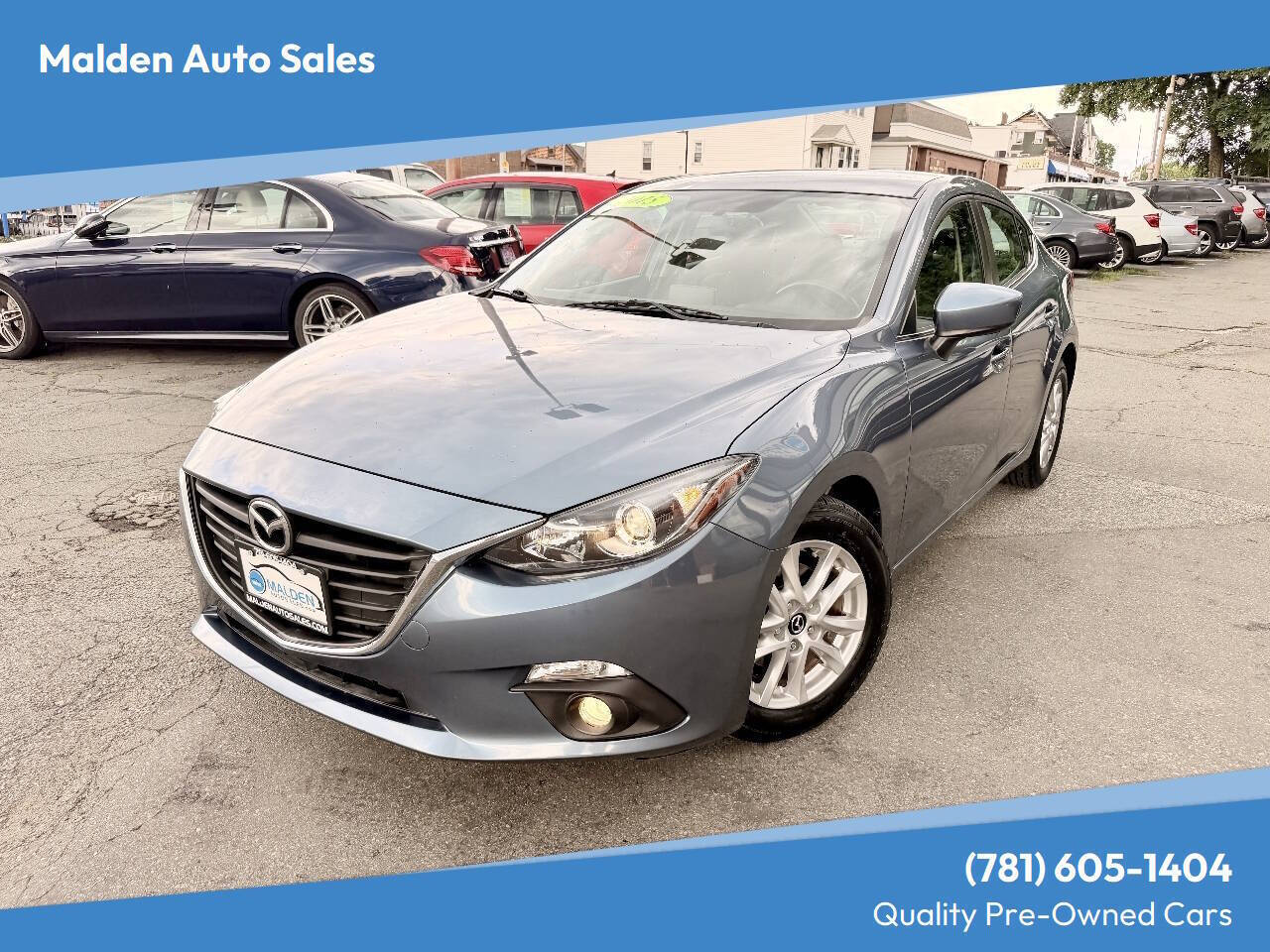 Blue Reflex Mica 2015 Mazda MAZDA3 Sedan Front-Wheel Drive 6-Speed Automatic