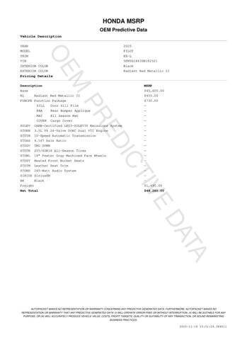 2025 Honda Pilot EX-L