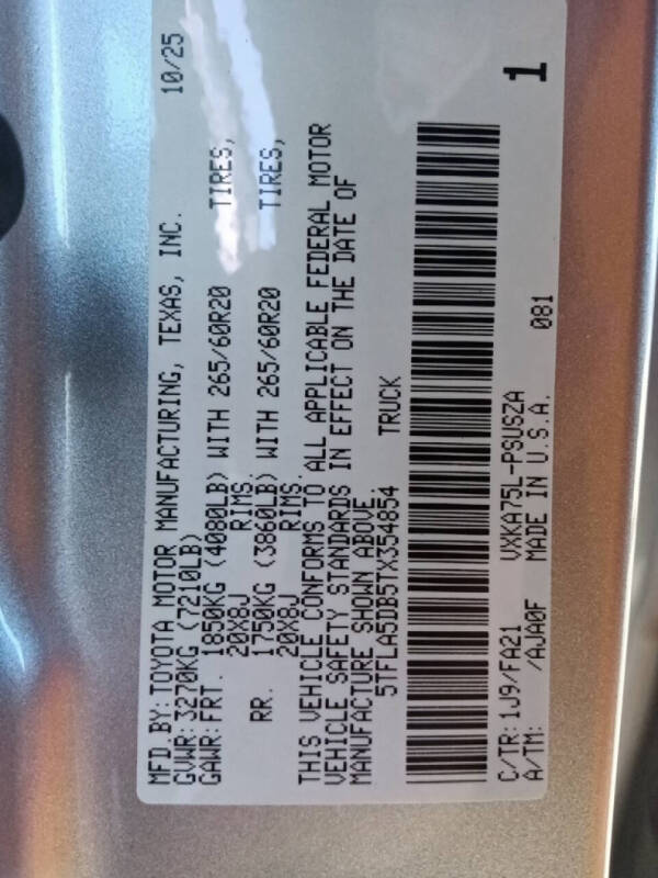 2026 Toyota Tundra SR5