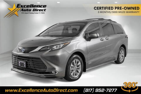 2021 Toyota Sienna for sale at Excellence Auto Direct in Euless TX