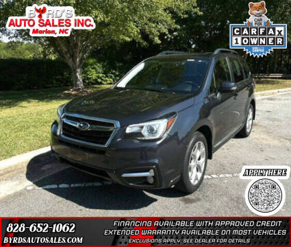 2018 Subaru Forester for sale at Byrds Auto Sales in Marion NC