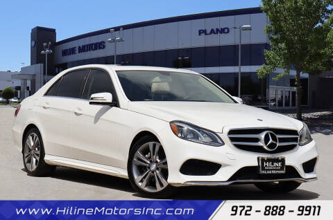2016 Mercedes-Benz E-Class for sale at HILINE MOTORS in Plano TX
