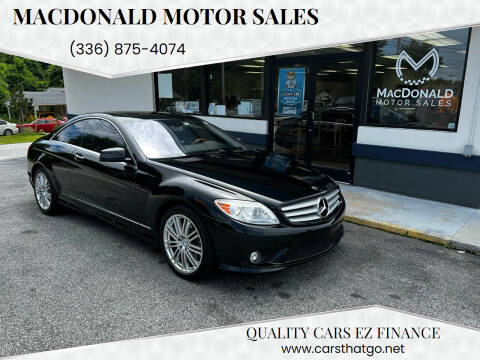 2010 Mercedes-Benz CL-Class for sale at MacDonald Motor Sales in High Point NC