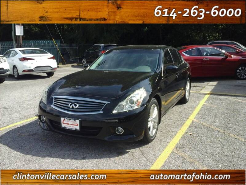 2013 Infiniti G37 Sedan for sale at Clintonville Car Sales - AutoMart of Ohio in Columbus OH