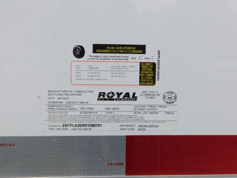 2024 Royal Cargo 26' V-NOSE CARGO TRAILER