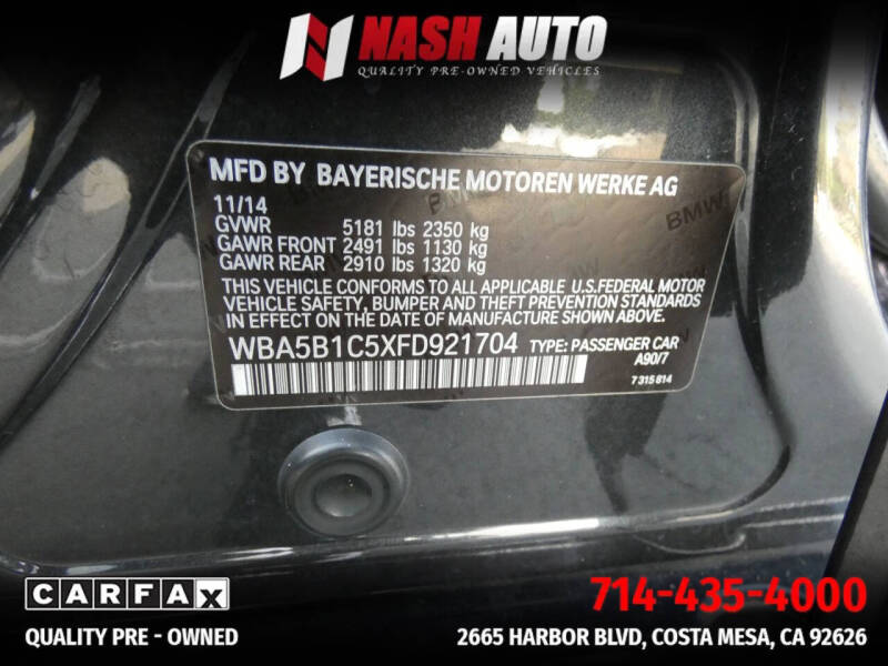 2015 BMW 5 Series 535i