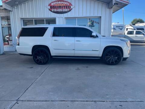 2015 Cadillac Escalade ESV for sale at Motorsports Unlimited in McAlester OK