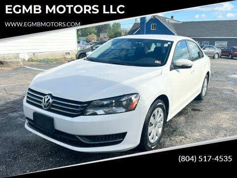 2013 Volkswagen Passat for sale at EGMB MOTORS in Midlothian VA