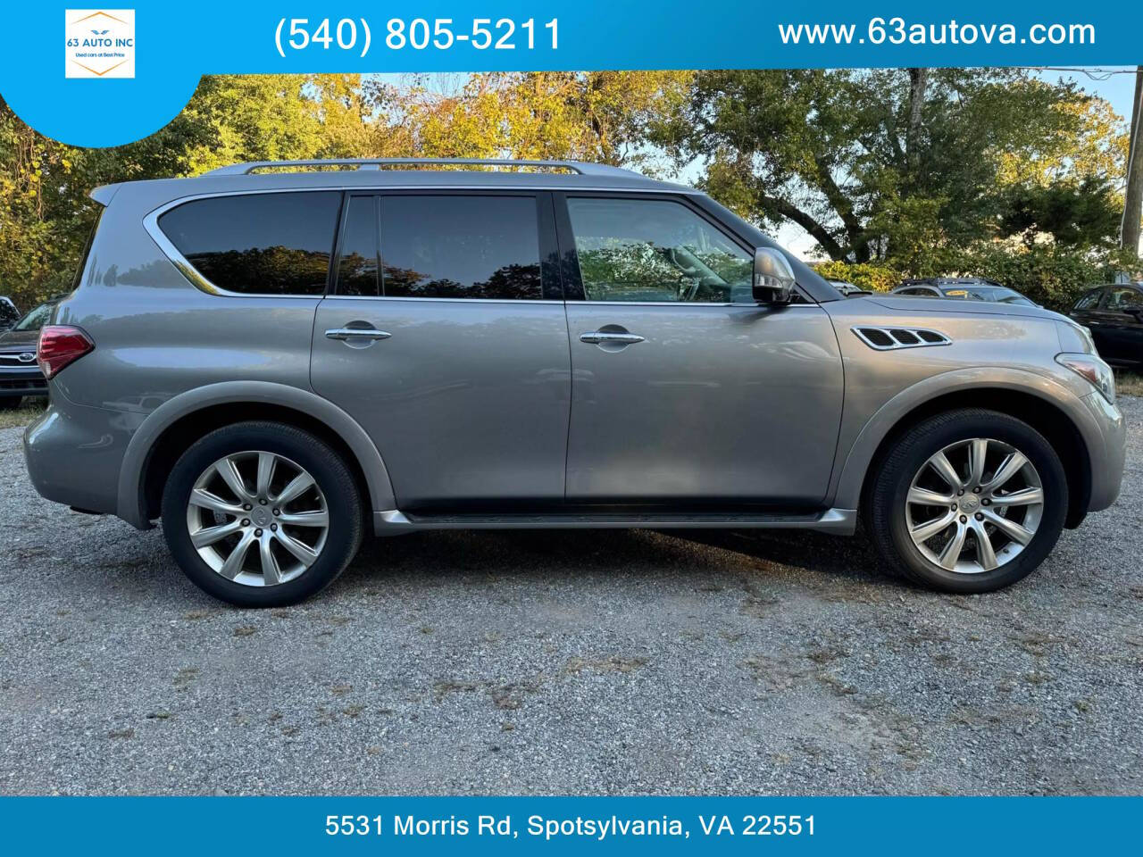 2013 INFINITI QX56 for sale at 63 Auto Inc in Spotsylvania, VA