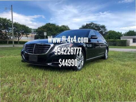 2017 Mercedes-Benz S-Class for sale at Transcontinental Car USA Corp in Fort Lauderdale FL