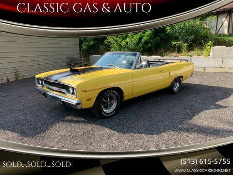 1970 Plymouth Roadrunner for sale at CLASSIC GAS & AUTO in Cleves OH