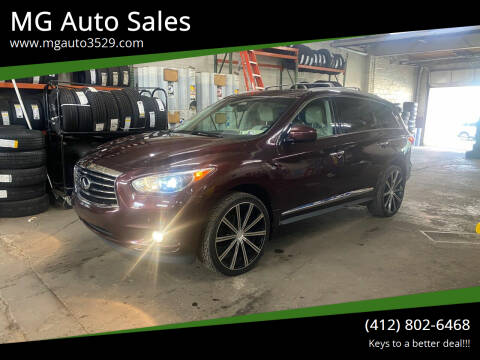 2015 Infiniti QX60 for sale at MG Auto Sales in Pittsburgh PA