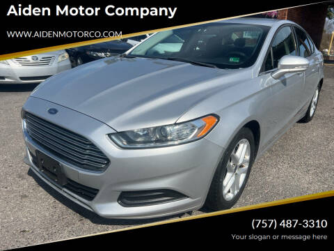 2016 Ford Fusion for sale at Aiden Motor Company in Portsmouth VA